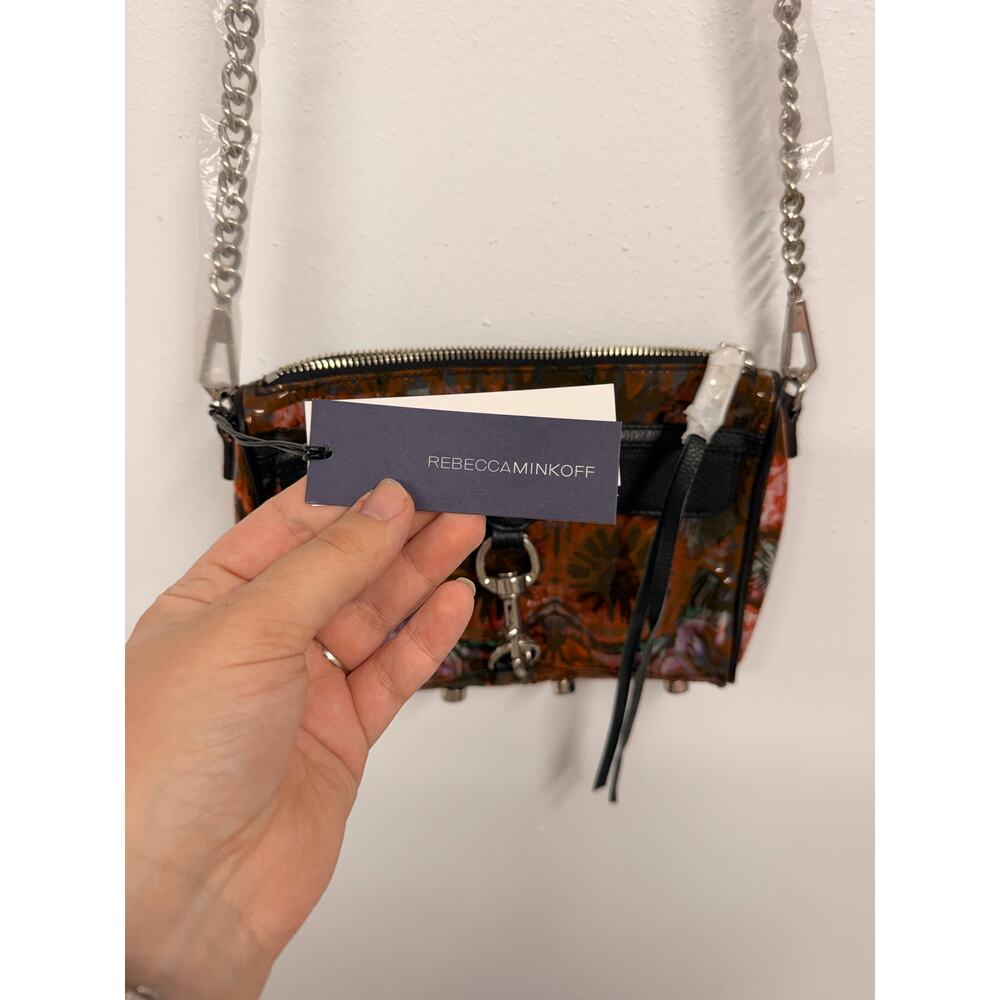 NWT Rebecca Minkoff Mini Mac Clear Floral Crossbody Mexi Flower Print Multi $145 - Picture 3 of 8